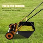 16" Manual Push Reel Lawn Mower with Bag