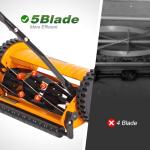 Walensee 14-Inch Push Reel Lawn Mower