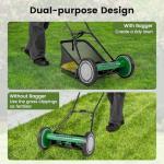 Goplus 16-Inch Manual Cordless Lawn Mower