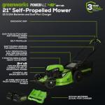 Greenworks 48V Self-Propelled 21" Cordless Lawn Mower