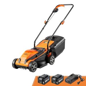 LawnMaster Cordless 13-Inch Lawn Mower with Battery
