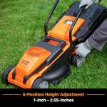 LawnMaster Cordless 13-Inch Lawn Mower with Battery