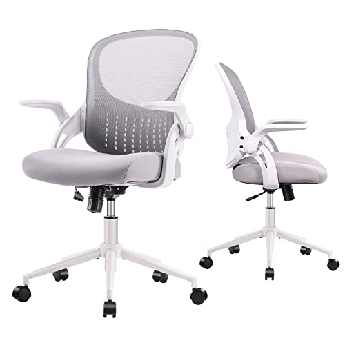 Ergonomic Mid-Back Mesh Office Chair, Gray