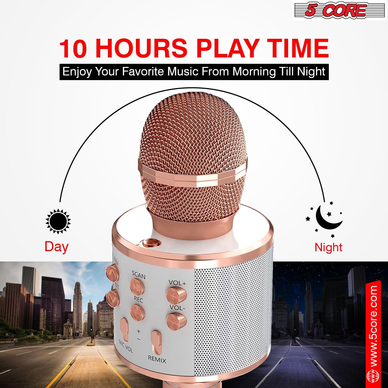 Wireless Bluetooth Karaoke Microphone for Kids