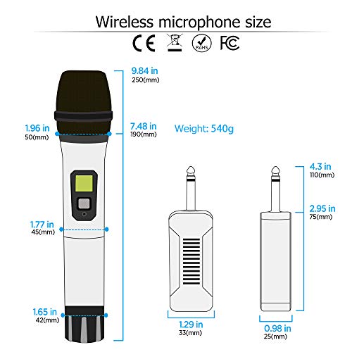 Dual Wireless Microphone Set for Karaoke Fun