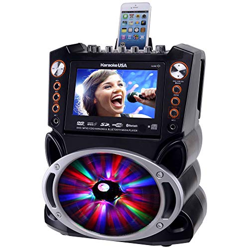 Karaoke USA GF845 System with 2 Microphones & Remote