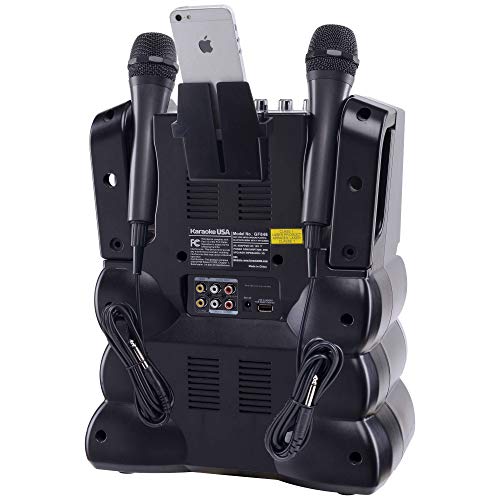 Karaoke USA GF845 System with 2 Microphones & Remote