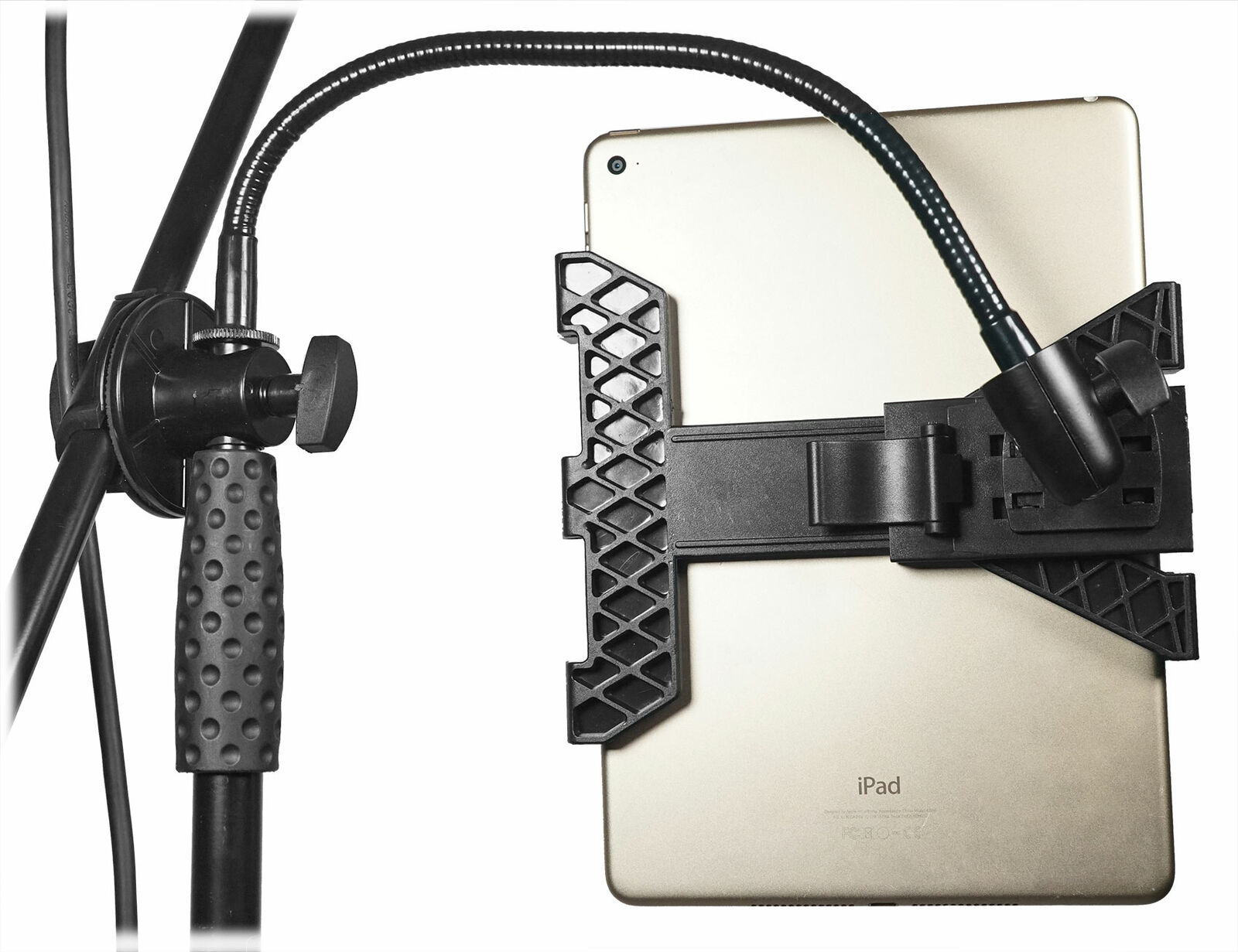 Rockville Tripod Karaoke Mic Stand with Tablet Clip