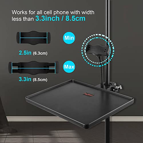 Mr.Power Mic Stand Tray with Phone Holder