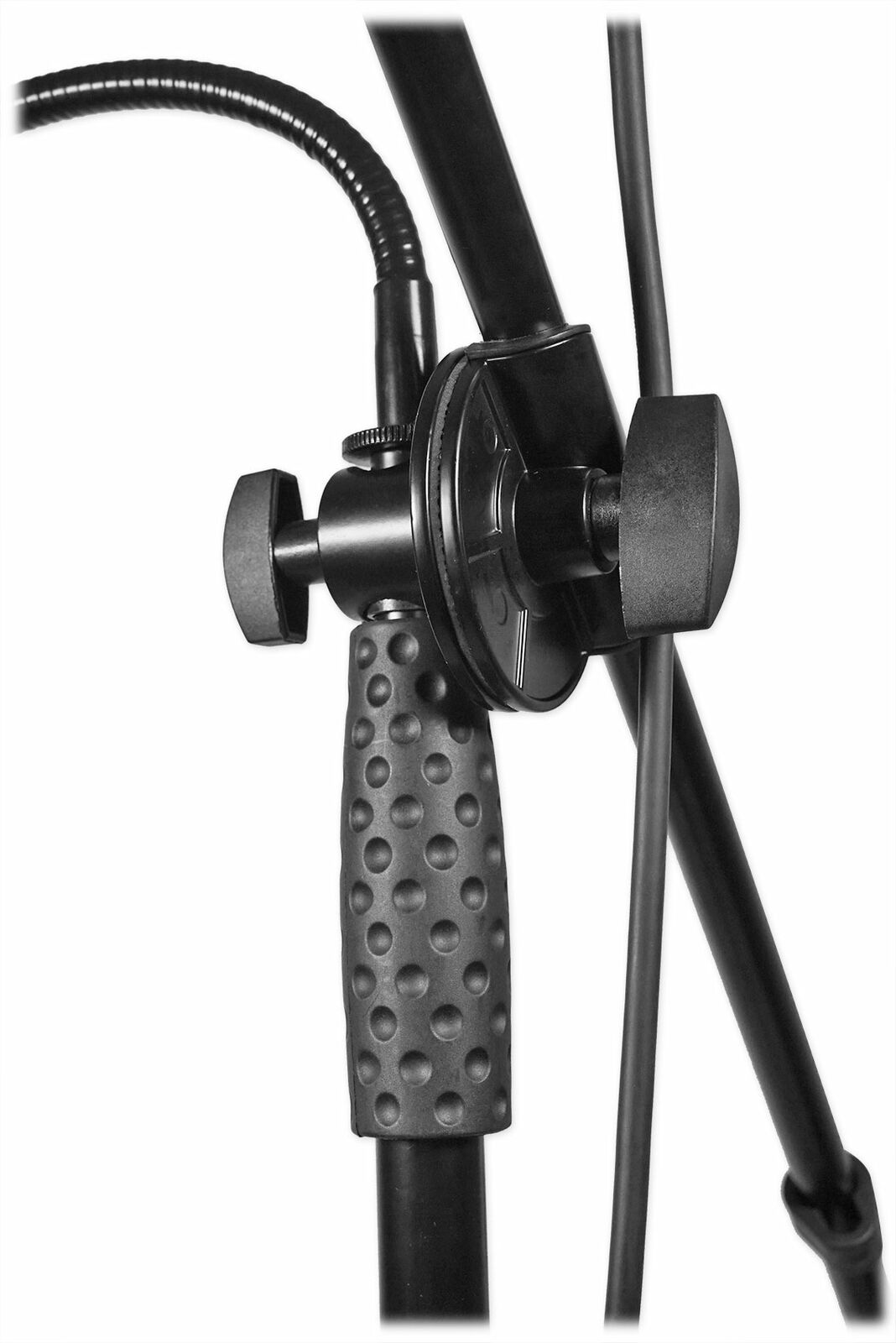 Rockville Tripod Karaoke Mic Stand with Tablet Clip
