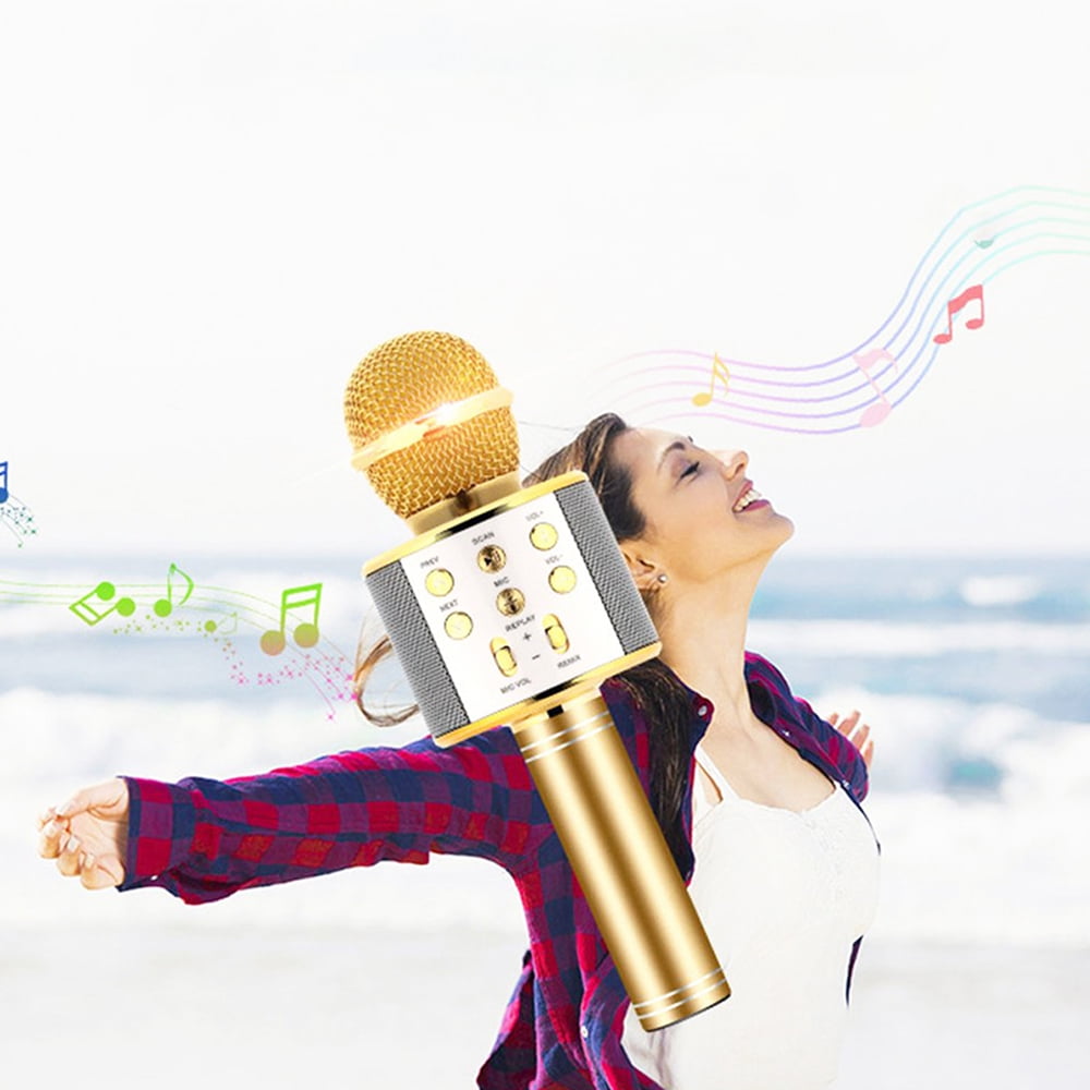 Wireless Bluetooth Karaoke Microphone for Kids & Teens