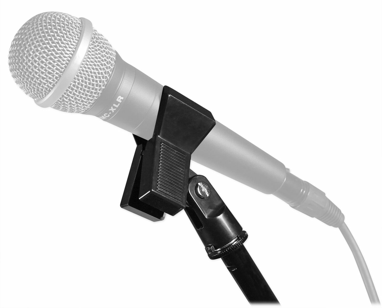 Rockville Tripod Karaoke Mic Stand with Tablet Clip