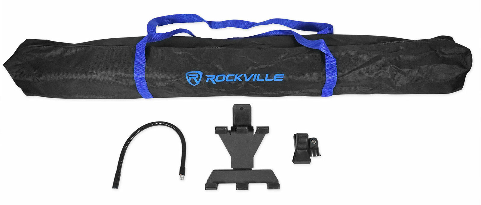 Rockville Tripod Karaoke Mic Stand with Tablet Clip