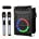 Bluetooth Karaoke Machine with 2 Wireless Microphones