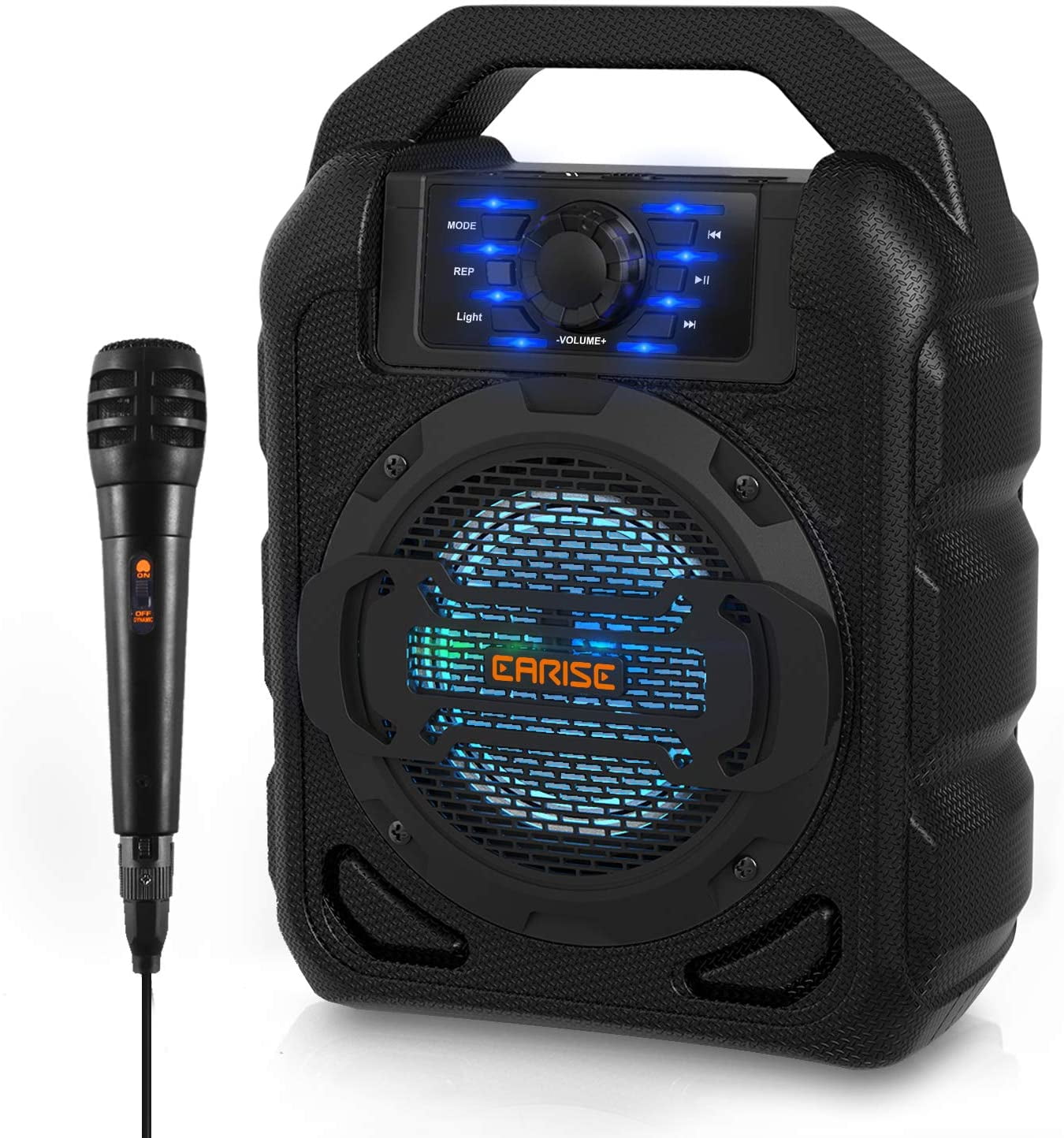 EARISE T15 Portable Bluetooth Karaoke Speaker with Lights