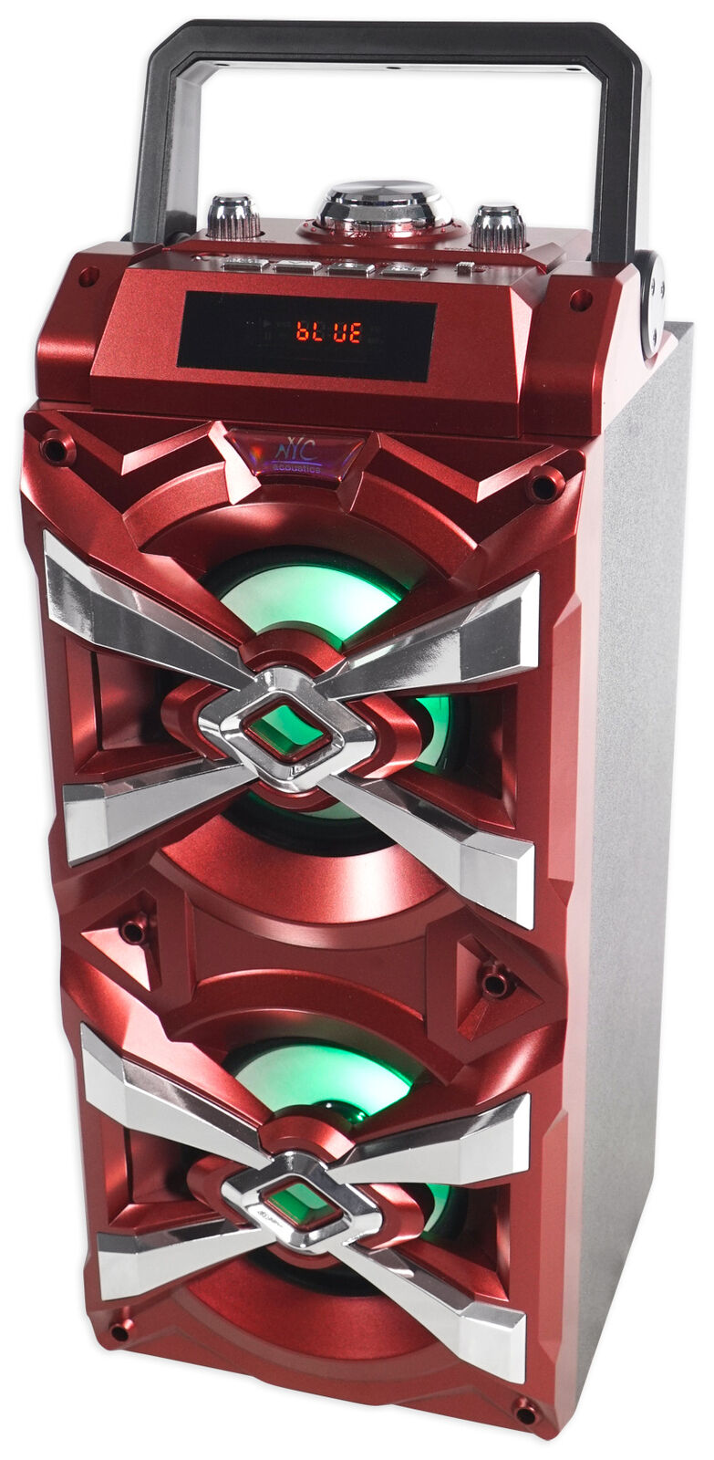 X-Tower Karaoke System with Bluetooth, LED's, Mic & Remote