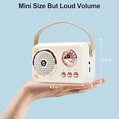 Bluetooth Karaoke Speaker Set, Retro Portable Handheld Mic