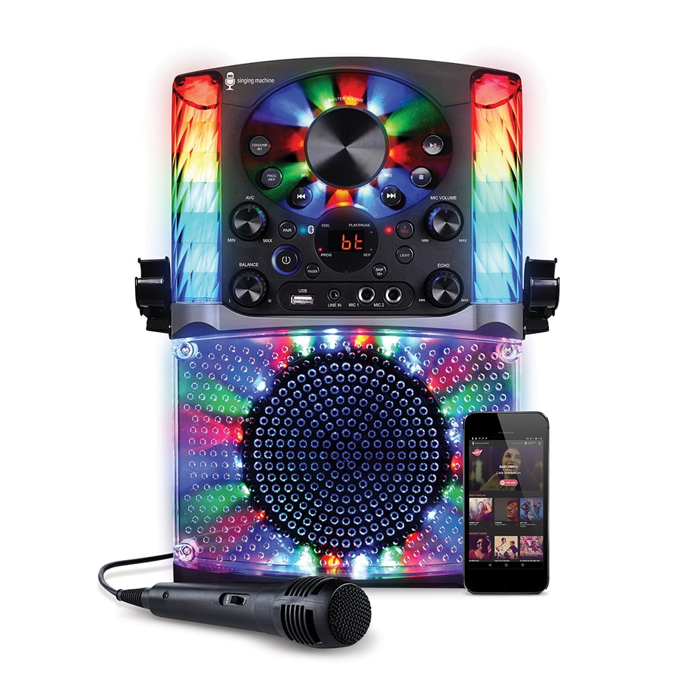 Singing Machine SML625BTBK Bluetooth Karaoke System