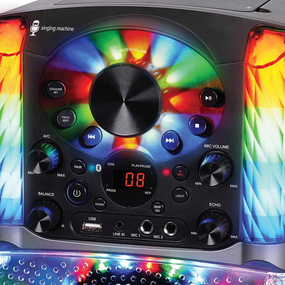Singing Machine SML625BTBK Bluetooth Karaoke System