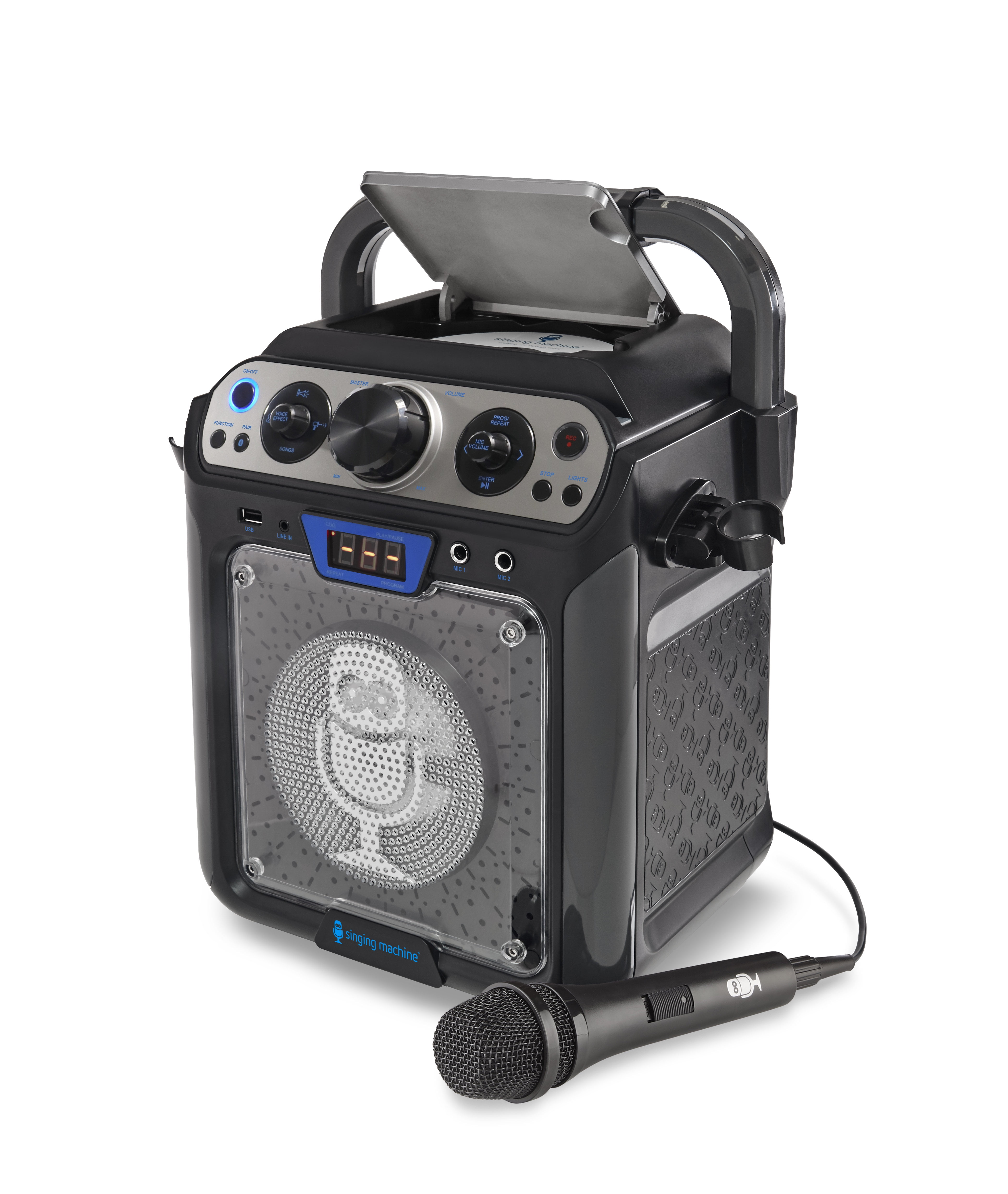 Bluetooth Karaoke Machine with LED Lights
