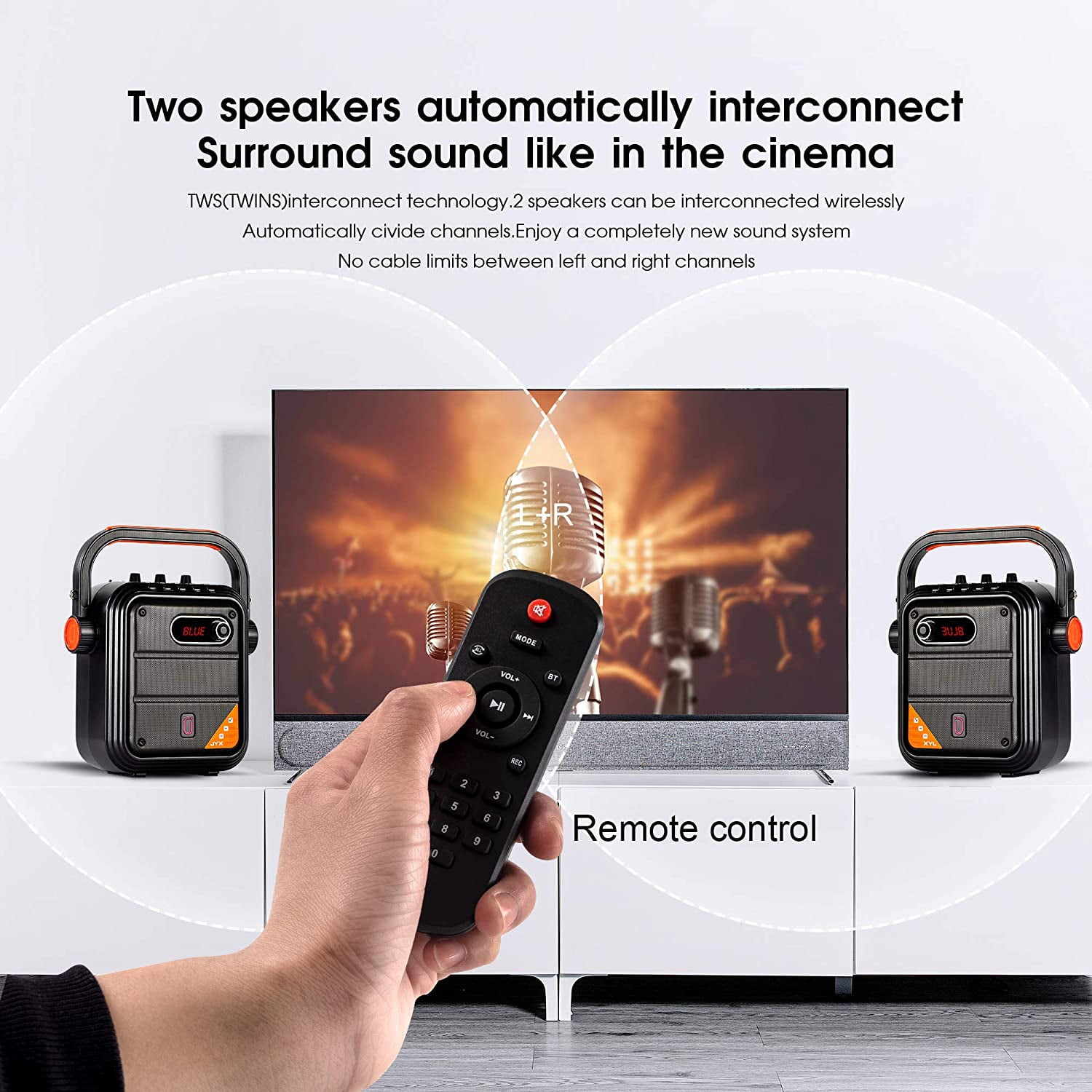 Wireless Karaoke Machine with Bluetooth Speaker – Adult & Kids