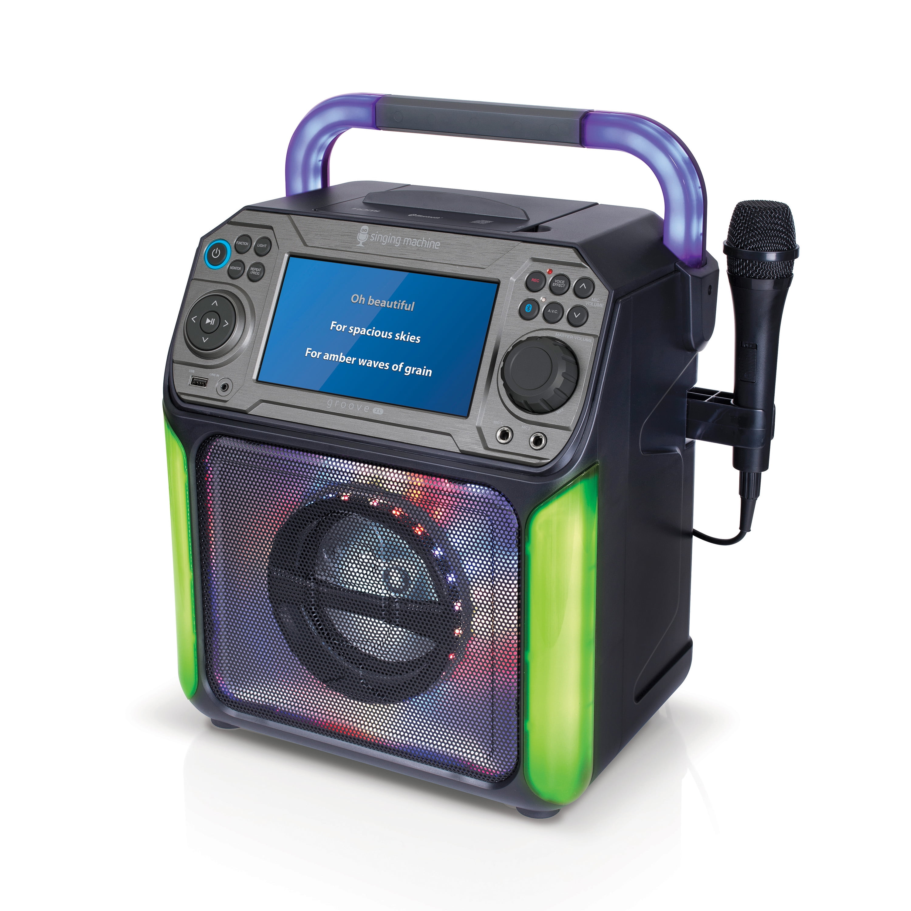 Groove XL Karaoke Machine: 6 Vocal Effects & LED Lights