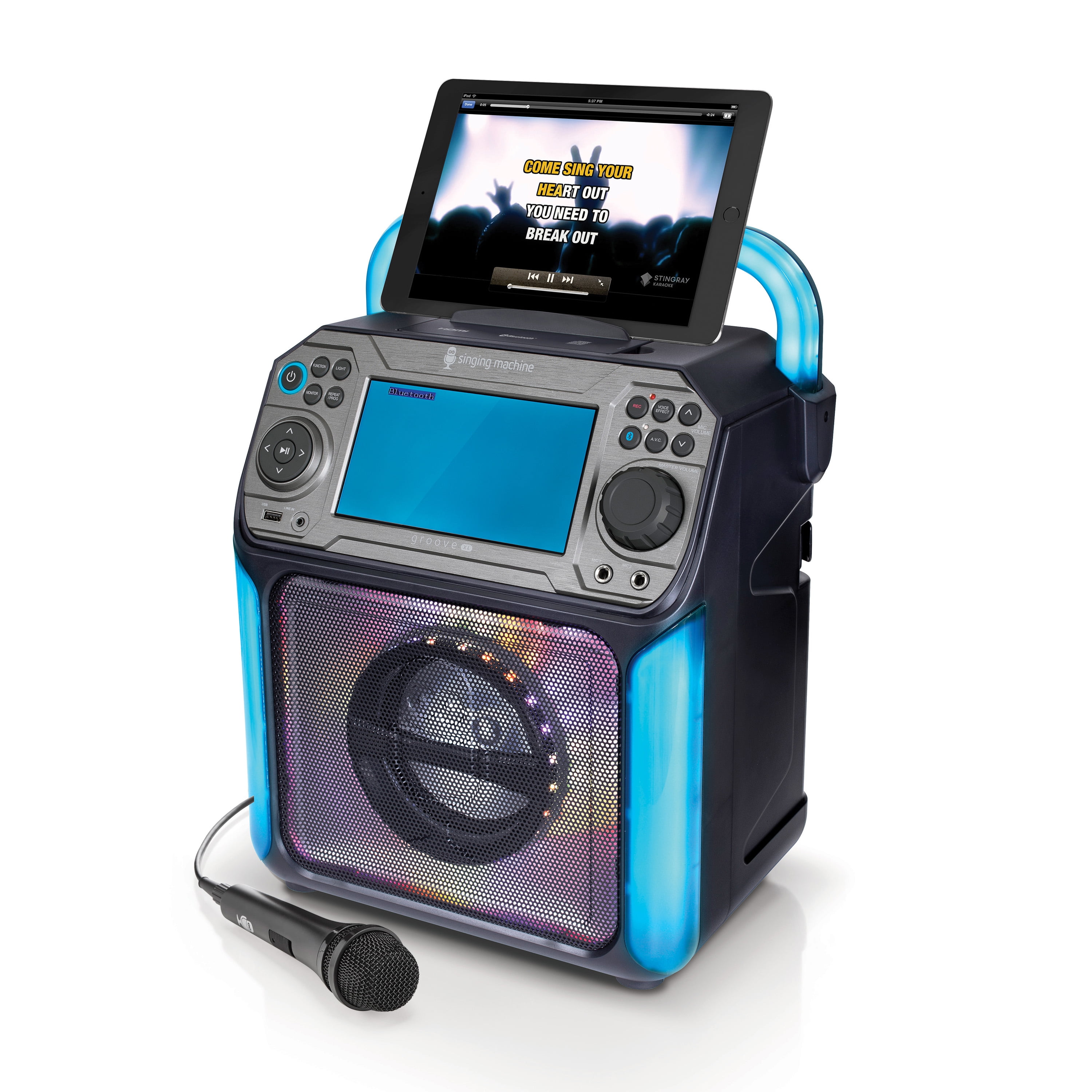 Groove XL Karaoke Machine: 6 Vocal Effects & LED Lights