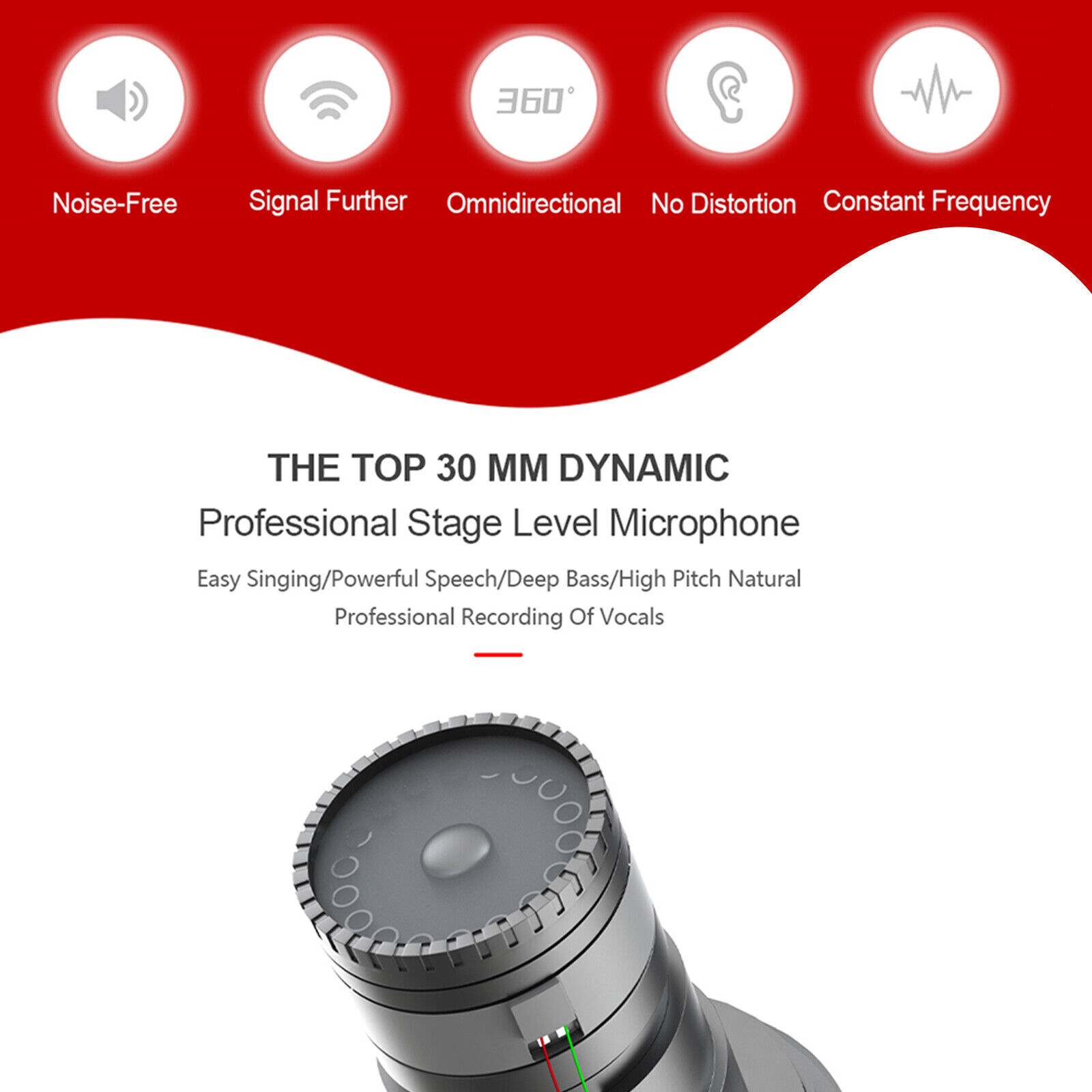 2-Pack VHF Wireless Handheld Karaoke Microphones