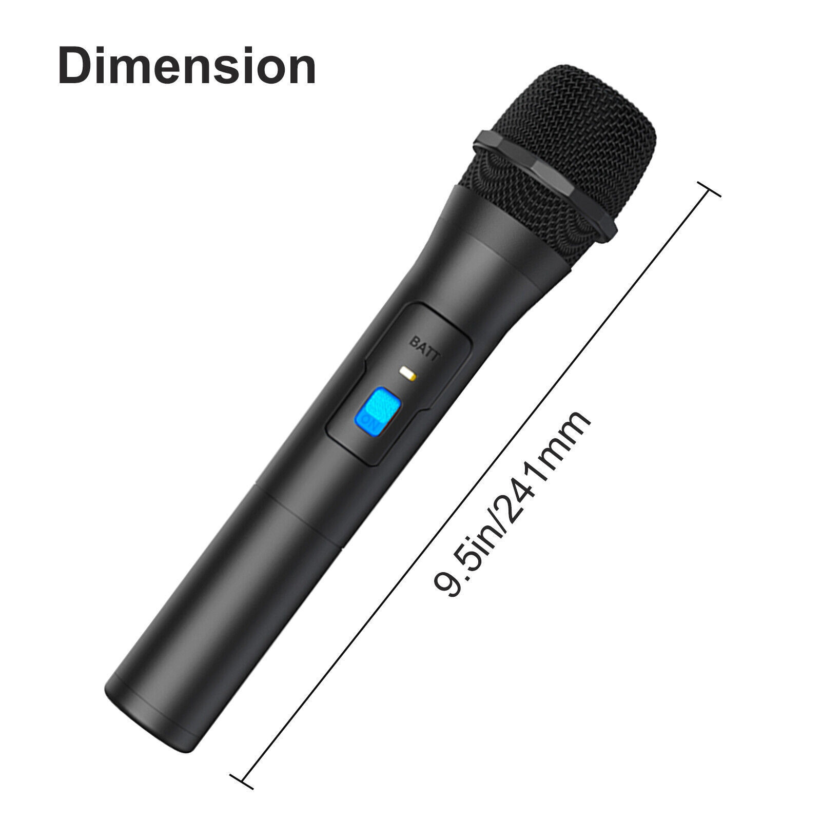 2-Pack VHF Wireless Handheld Karaoke Microphones