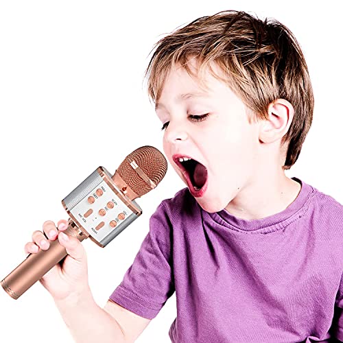 OVELLIC Wireless Bluetooth Karaoke Microphones for Kids