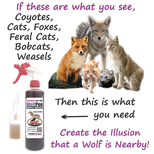 Wolf Urine 16oz Spray with Scent Tags Combo