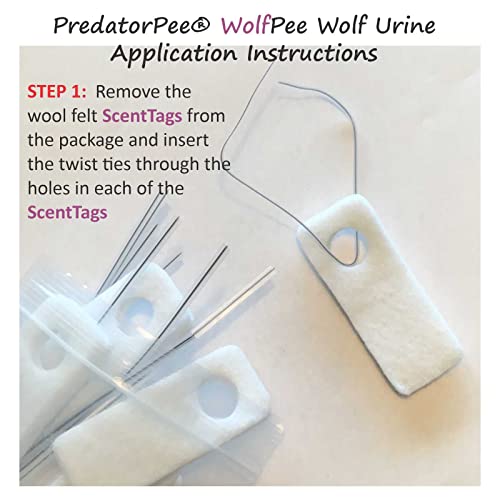 Wolf Urine 16oz Spray with Scent Tags Combo