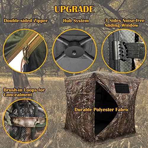 CROSS MARS Portable 2-3 Person Camouflage Hunting Blind