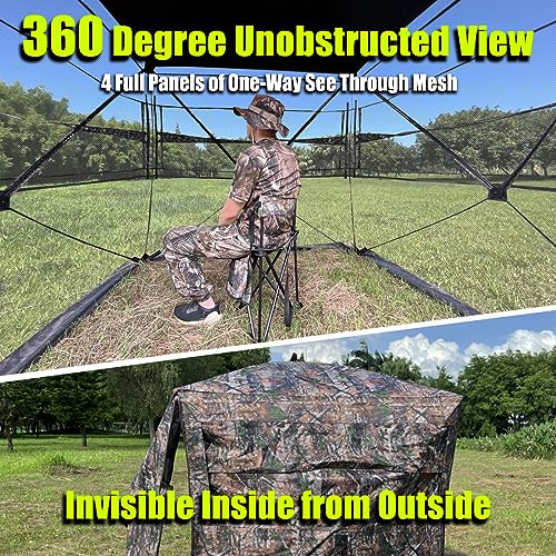 LUCKUNTER 360° Pop-Up Hunting Blind for 2-3 People