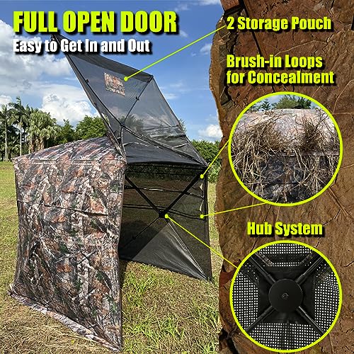 LUCKUNTER 360° Pop-Up Hunting Blind for 2-3 People