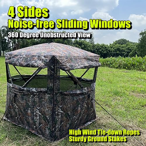 LUCKUNTER 360° Pop-Up Hunting Blind for 2-3 People
