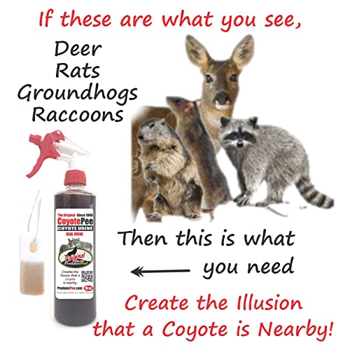 Coyote Urine Sprayer with Scent Tags - 16oz