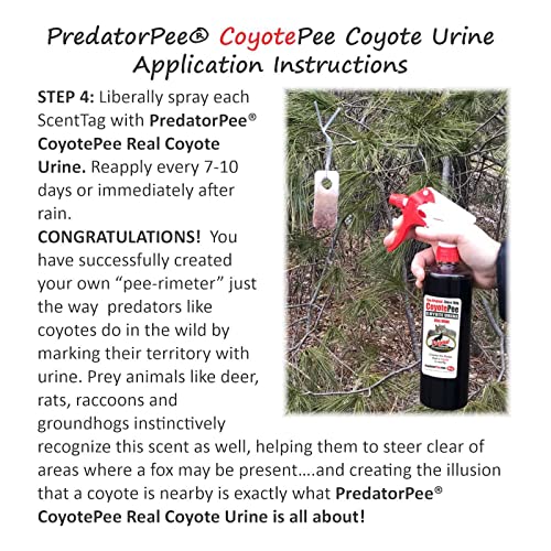Coyote Urine Sprayer with Scent Tags - 16oz