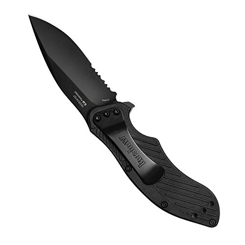Kershaw Clash Auto Folding Knife, Black Blade