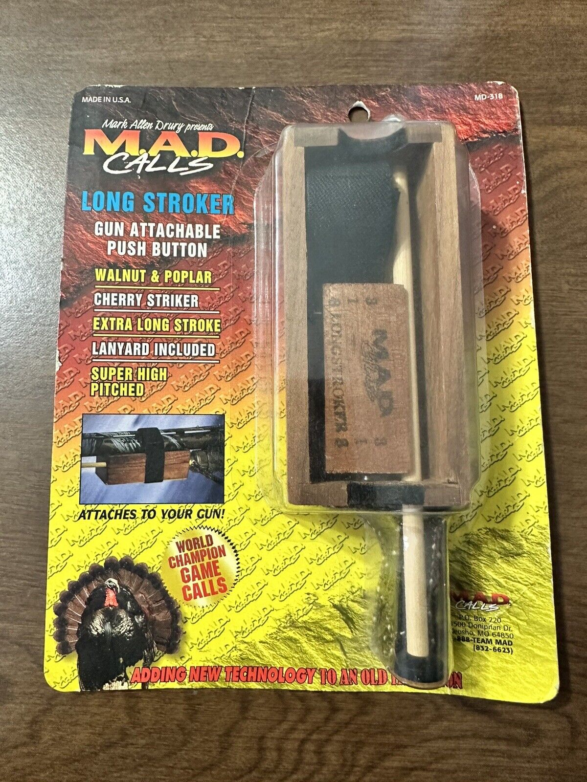 M.A.D. Long Stroker Turkey Call 318 - MAD CALLS