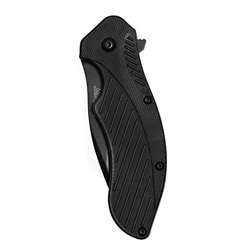 Kershaw Clash Auto Folding Knife, Black Blade