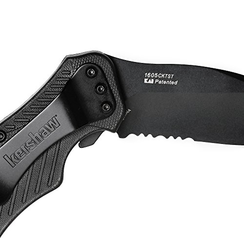 Kershaw Clash Auto Folding Knife, Black Blade