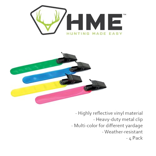 Reflective Vinyl Archery Yardage Markers - 4 Pack