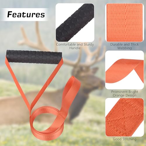 Orange Deer Drag Rope Harness for 1700lbs Deer