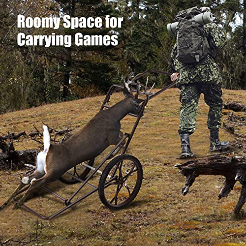 500 LBS Capacity Folding Deer Cart with Big Wheels