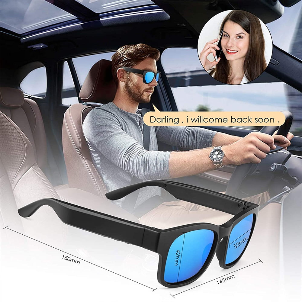 VONTER Bluetooth Smart Glasses with Polarized Lenses