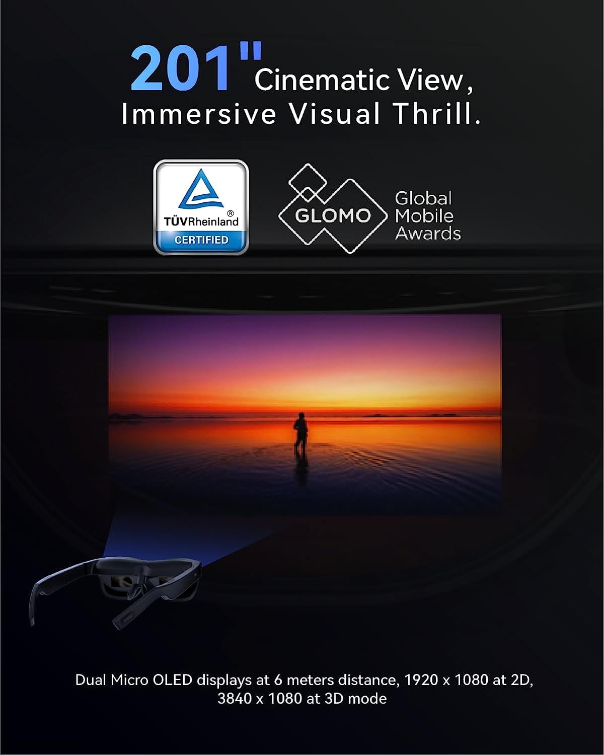 RayNeo XR Smart Glasses - 1080P OLED Display