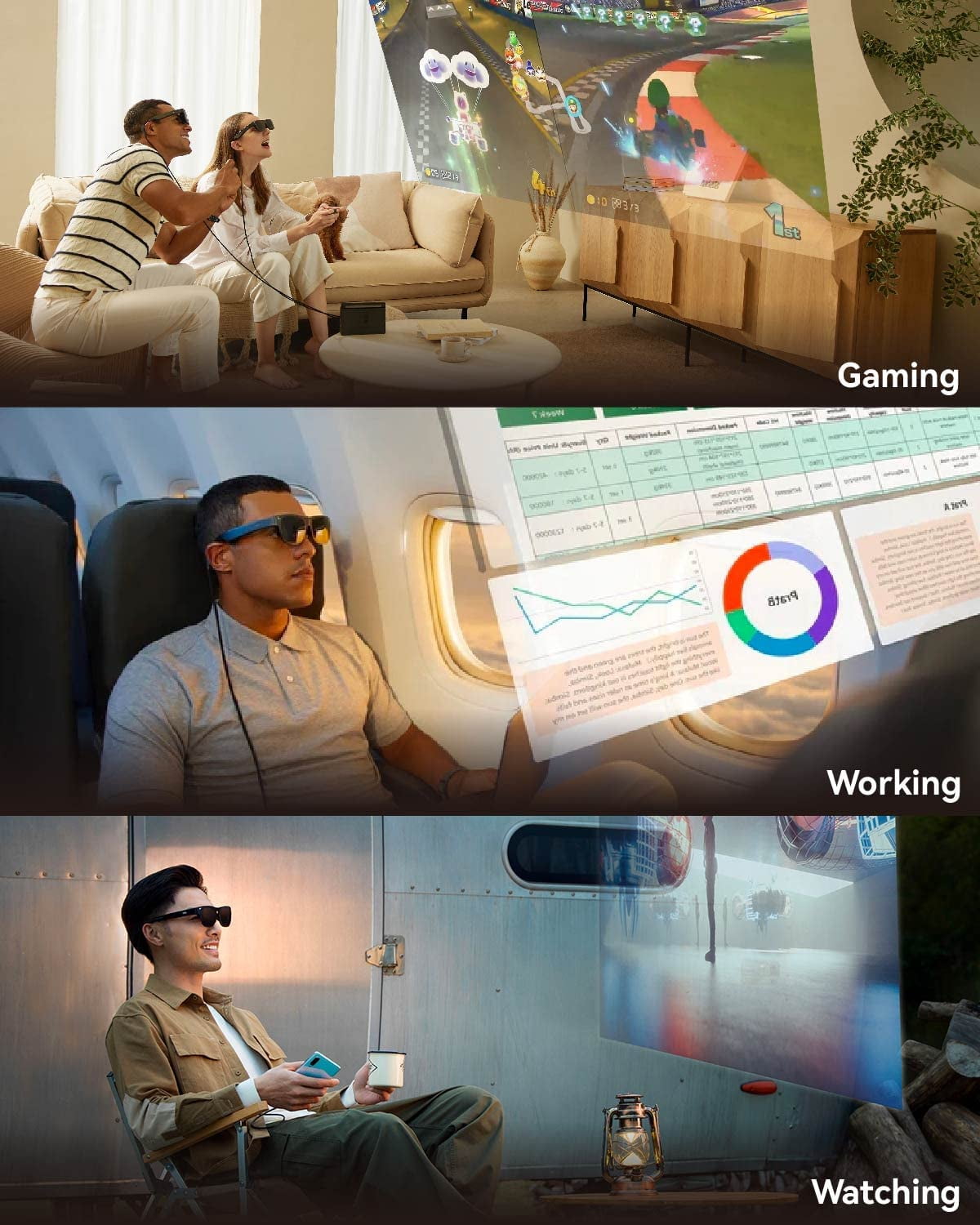 RayNeo XR Smart Glasses - 1080P OLED Display
