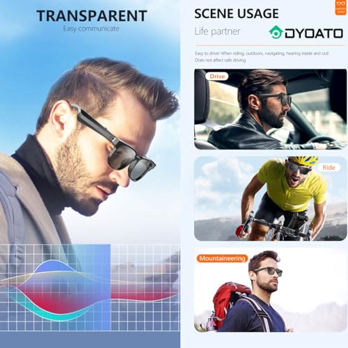 Bluetooth Smart Glasses with Open Ear Audio