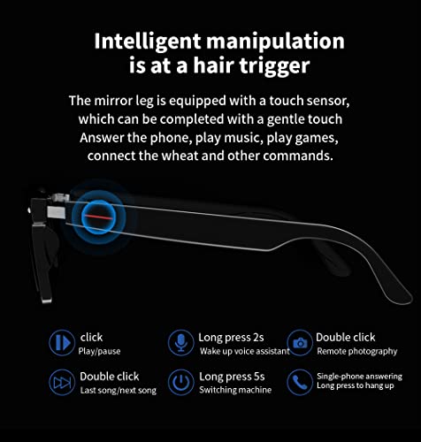 Bluetooth Audio Smart Glasses with Blue Light Blocking